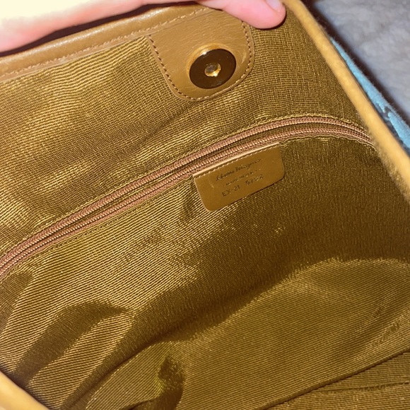 Salvatore Ferragamo bag, blue and brown - Picture 5 of 7